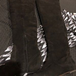 EUC Cole Haan over-the-knee faux suede boot